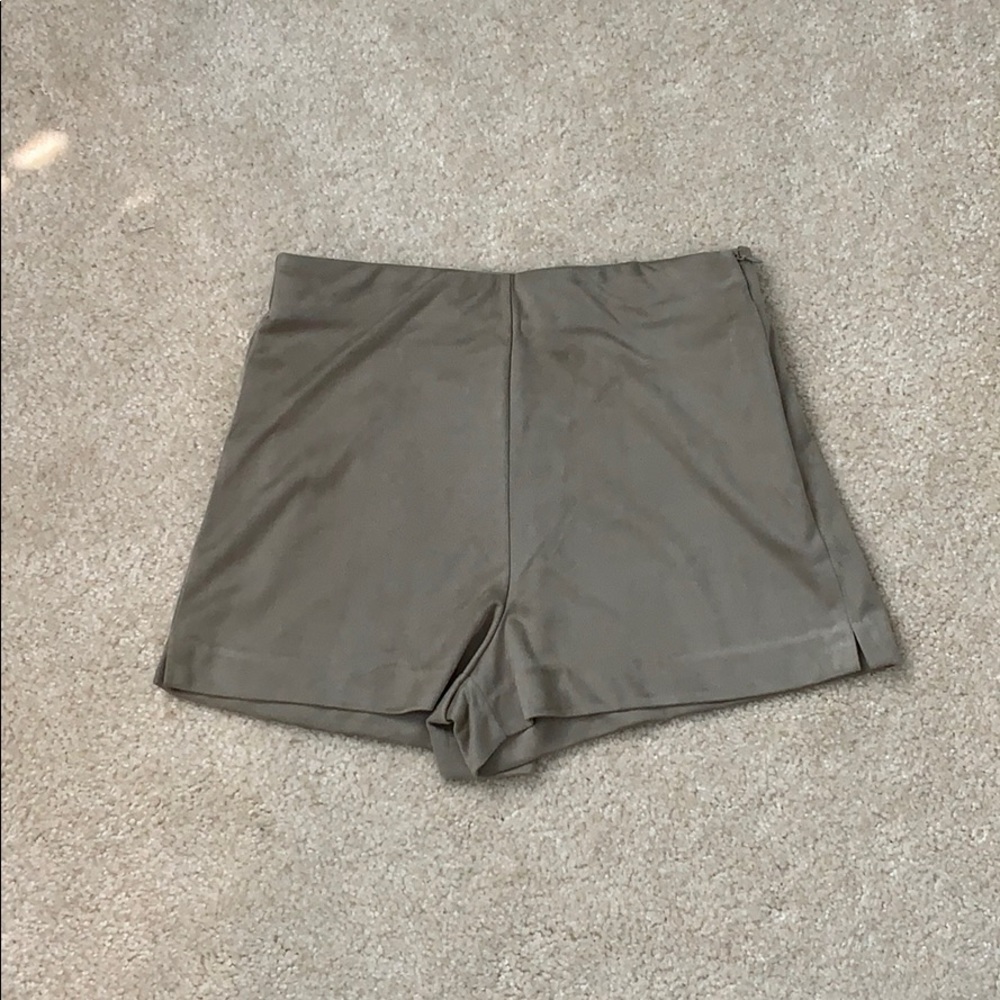 Zara Faux Suede Shorts
